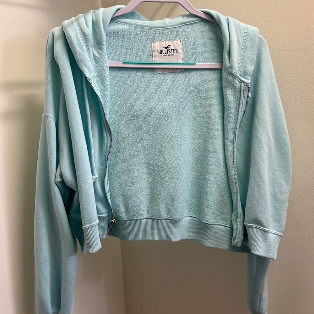 Cropped Hollister Zip up
